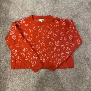 Bohme Orange Floral Fall Sweater Small 
Clemson Longhorns Denver Broncos Fans